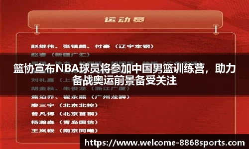篮协宣布NBA球员将参加中国男篮训练营，助力备战奥运前景备受关注