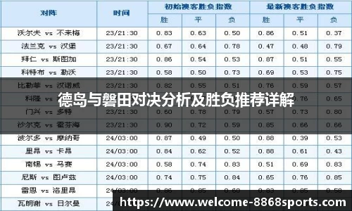德岛与磐田对决分析及胜负推荐详解